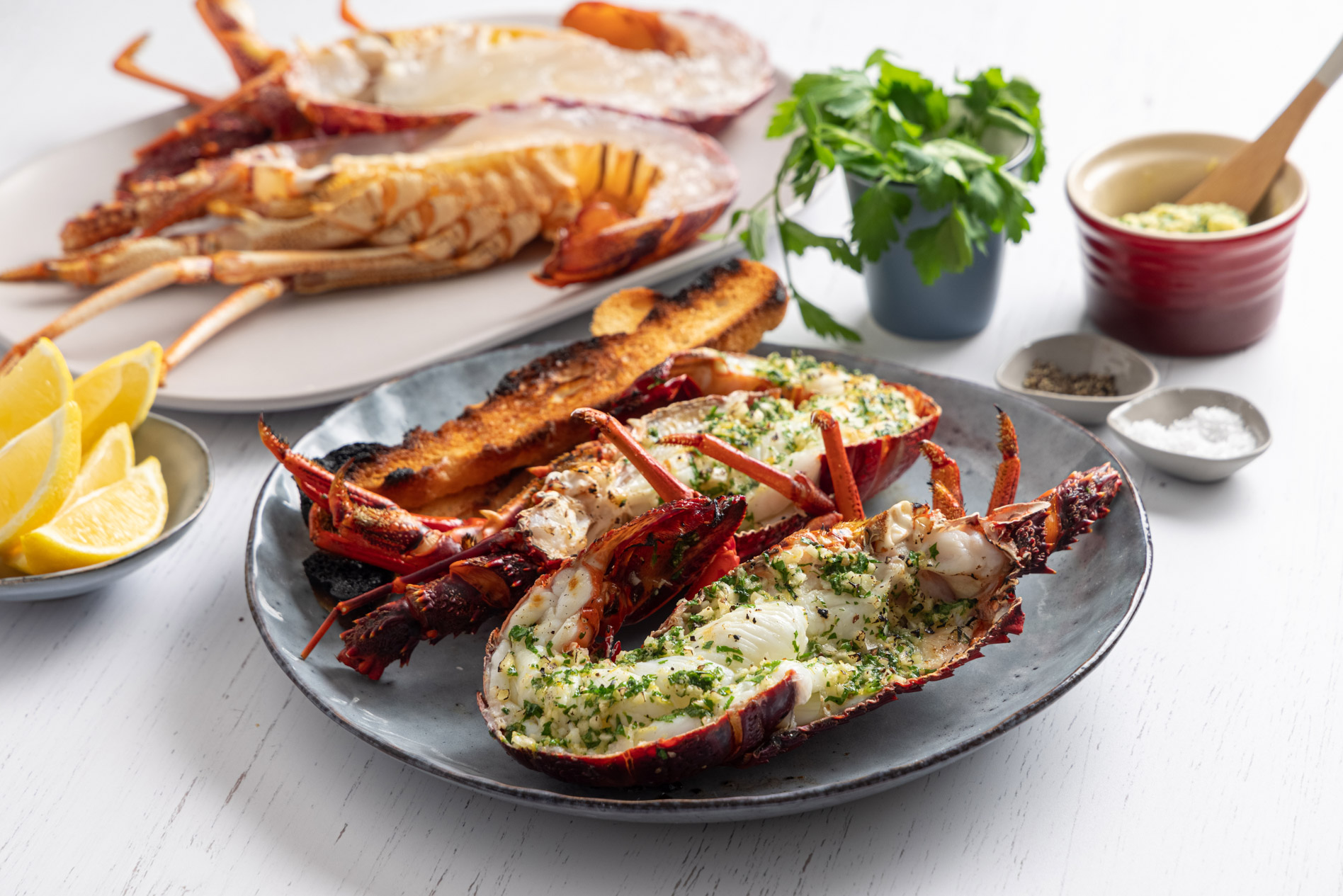 Grilled Lobster with Garlic Butter